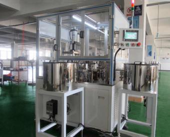 Dynamic spring contact rive machine